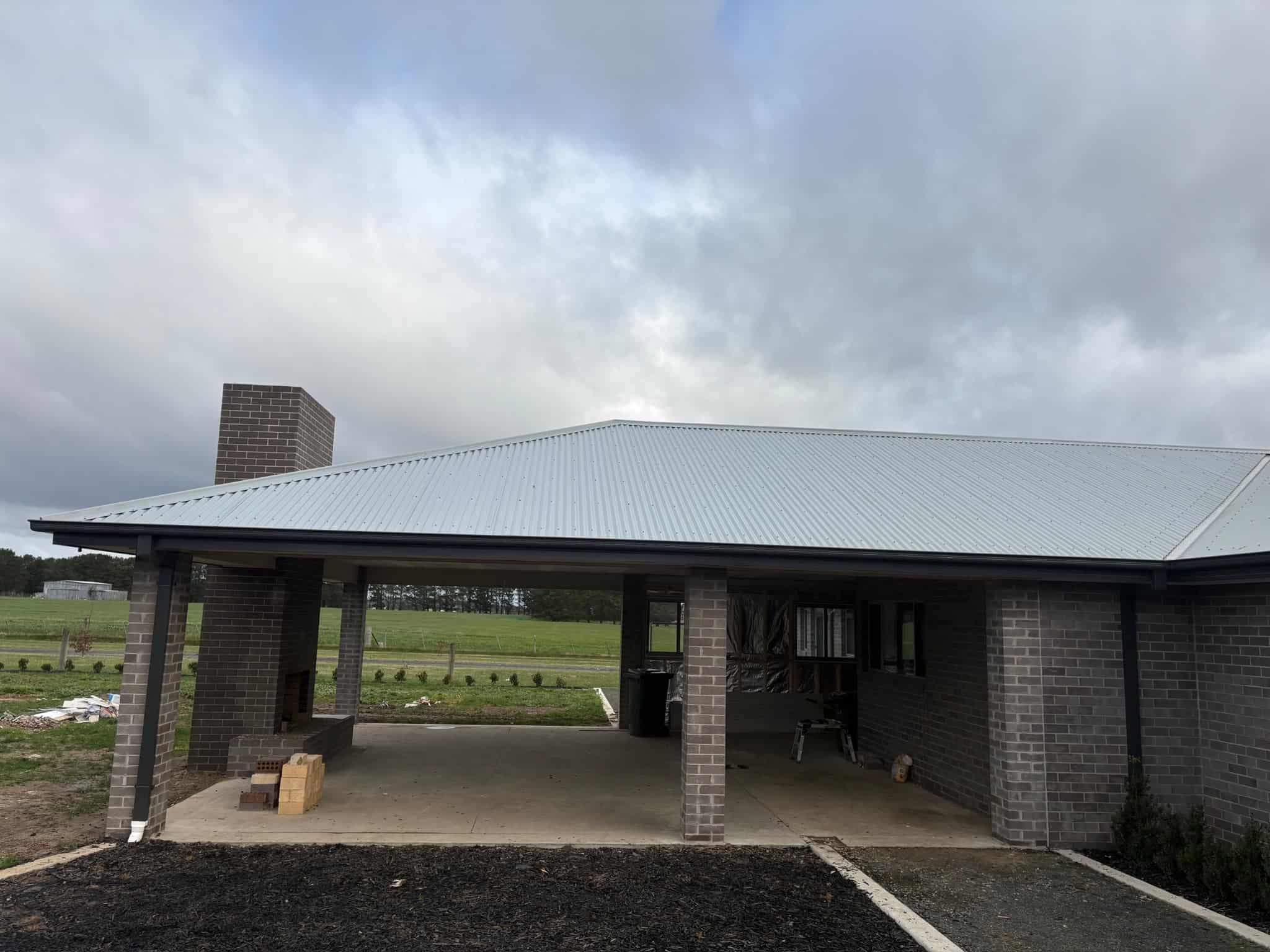 After — Covered Alfresco with Outdoor Fireplace – Western Victoria